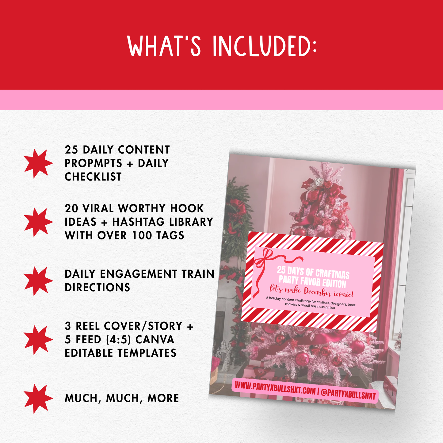 25 Days of Craftmas Content Kit for Party Favor Creators