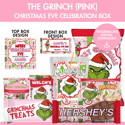 Grinch Christmas Eve Box – Personalized Digital Download
